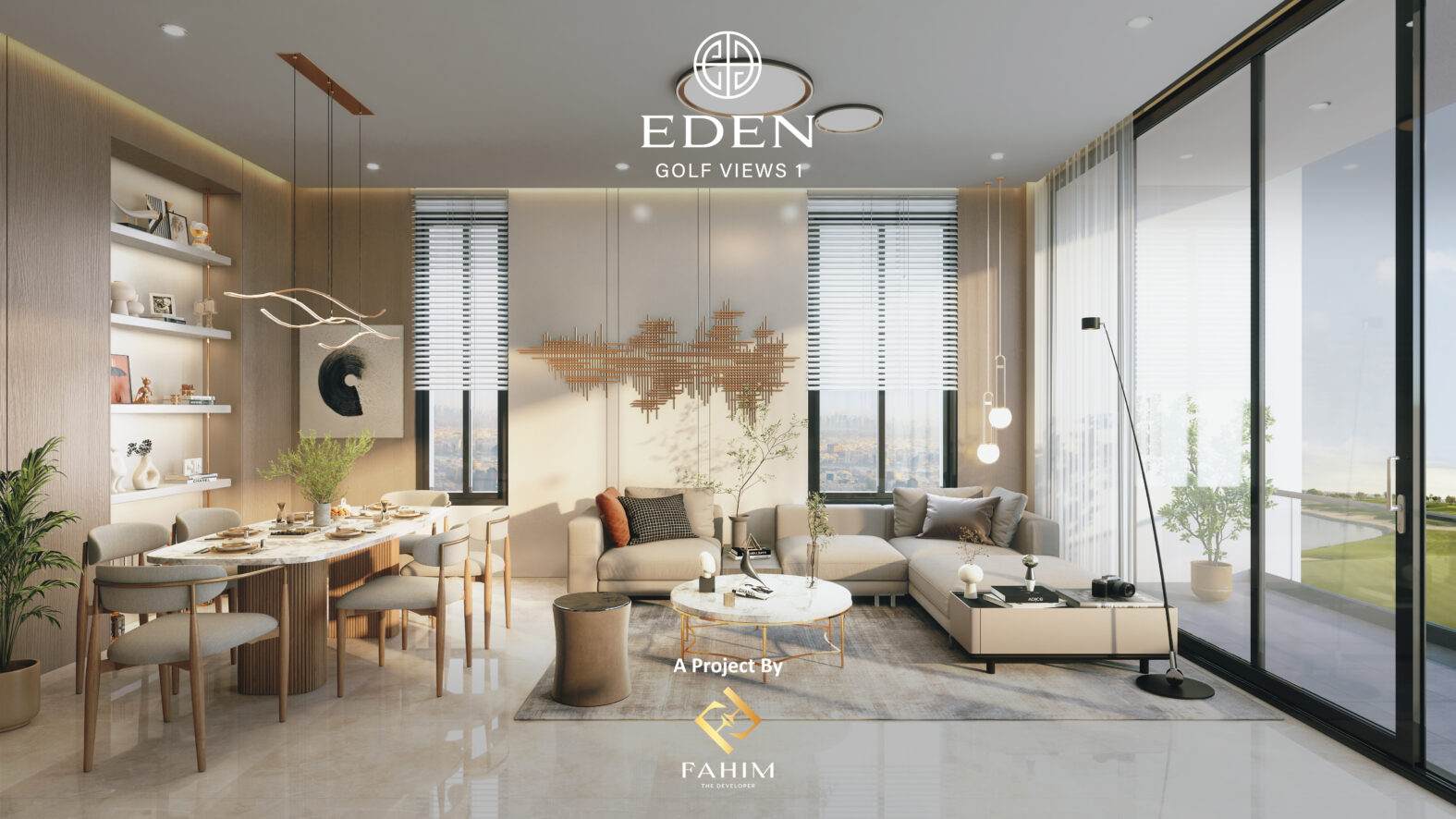 Eden Golf Views 1, Studios & 1–3 BR Apartments